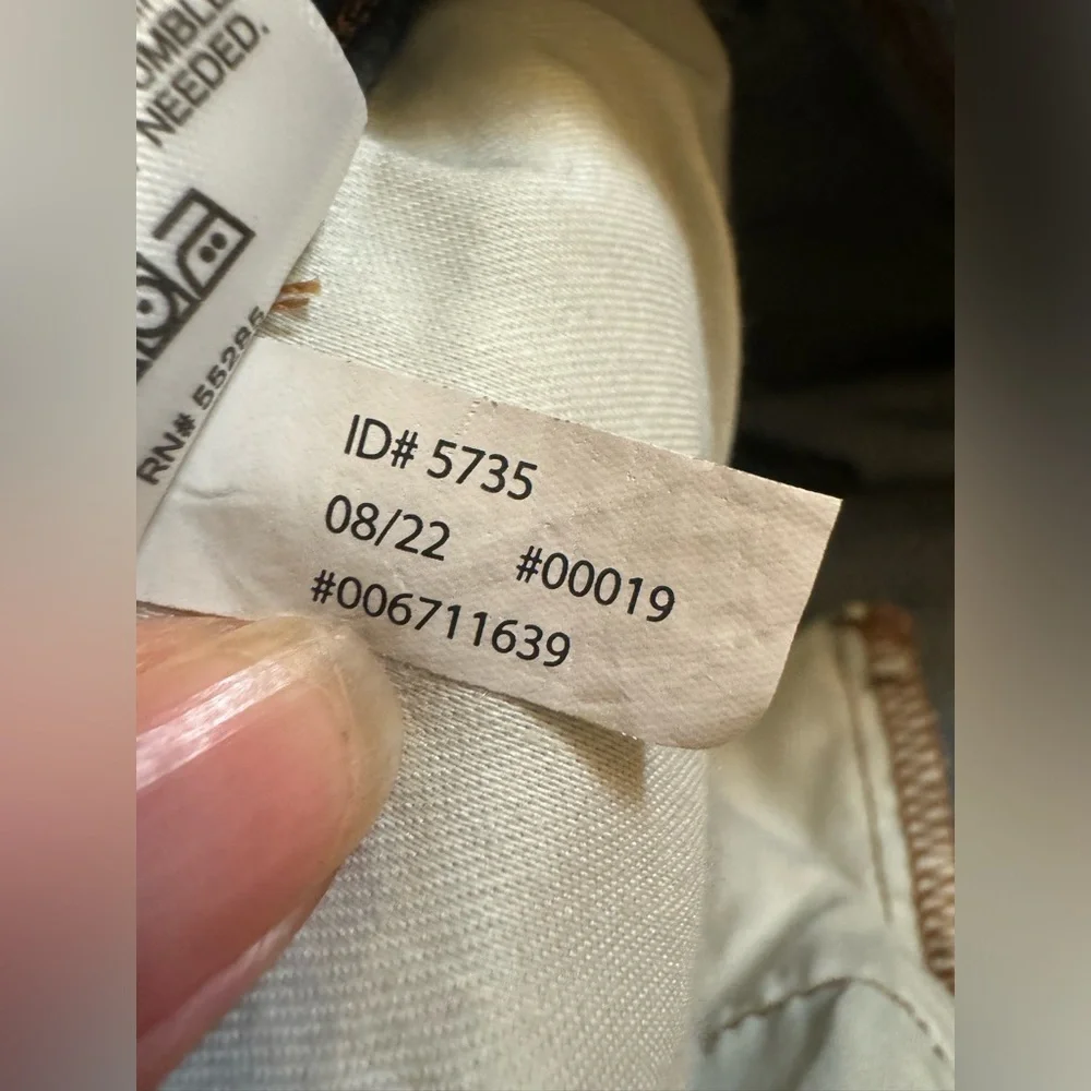 Express relaxed tapered mild rise long jeans id 5735 size 6R NWT - Picture 7 of 8